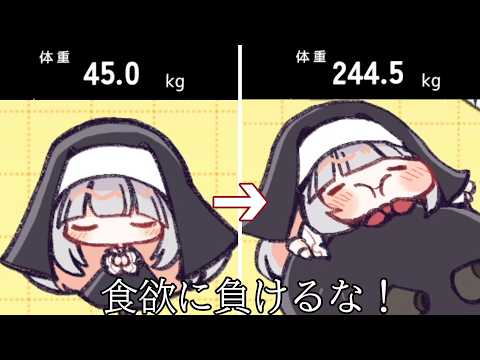 シスターが食欲に負けないように理性を保たせるゲーム【食欲VSシスター】