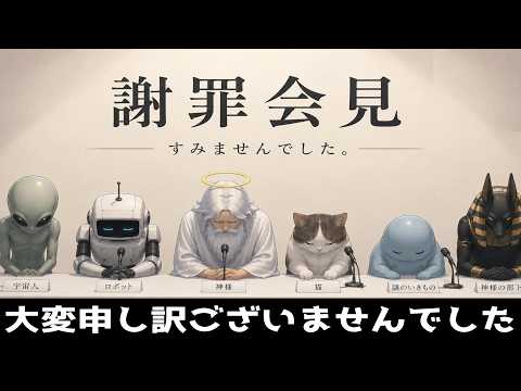 問題を起こしたキャラクターになりきって謝罪会見を乗り切るゲーム【謝罪会見シミュレーター】